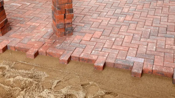 Block paving driveway