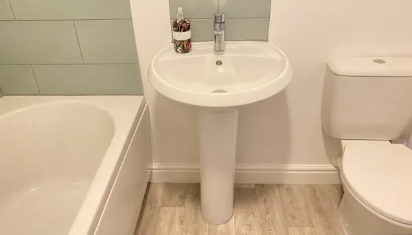 Bathroom basin installation Bathroom basin installation