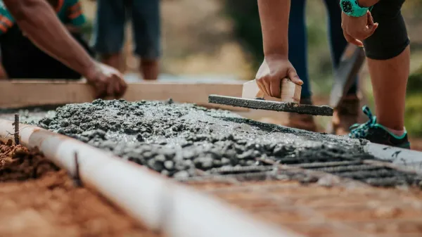 Concrete foundation Concrete foundation