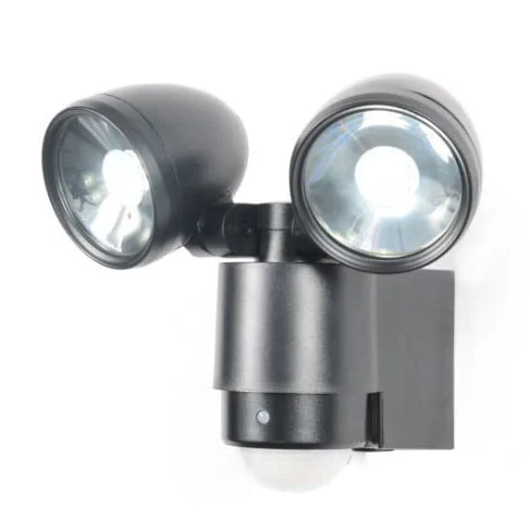 Revive Outdoor Black Security Sensor Wall Light