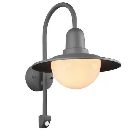 Norman IP44 Anthracite Motion Sensor Outdoor Wall Light