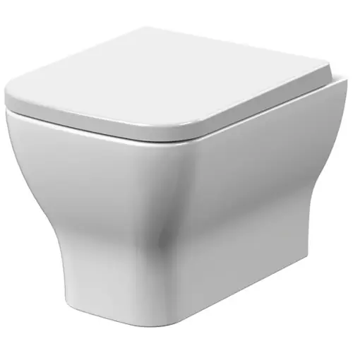 QS Basics Amelia 363 x 486mm White Wall Hung WC