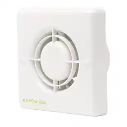 Manrose MG100T Gold Standard 100mm Axial Bathroom Extractor Fan with Timer
