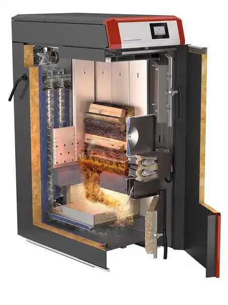 Windhager Logwin Premium Touch Woodgasification Boiler 36kW