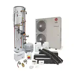 LG Therma V R32 S Series 16kW Air-Source Pre-Plumbed Heat Pump Kit 250l