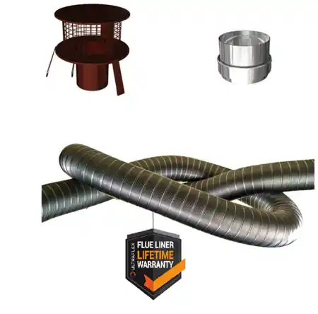 Flue Pipes - Flue Liner Kit for Wood and Multifuel Stoves