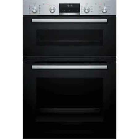 Bosch Series 6 Built In Electric Double Oven with Pyrolytic Cleaning MBA578BS7Bl