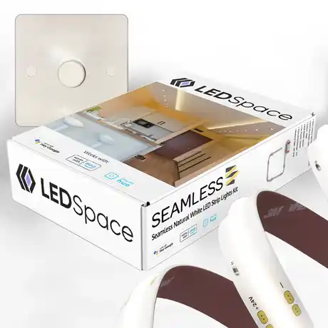 Seamless LED Strip Pack for 240V Dimming: Natural White 9m
