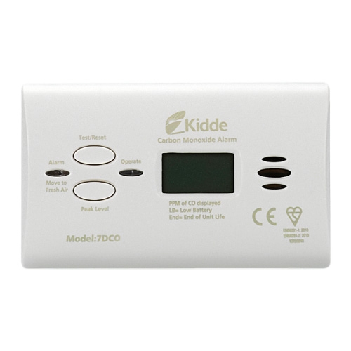 KIDDE 10-YEAR CARBON MONOXIDE ALARM WITH DIGITAL DISPLAY