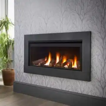 Crystal Fires Boston Wide High Efficiency Hole in the Wall Gas Fire