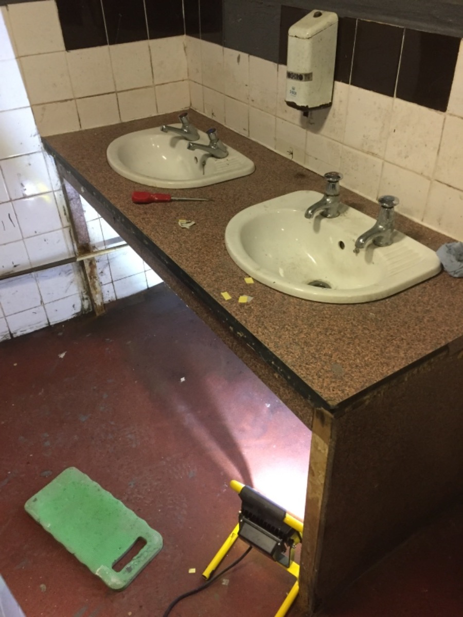 Remove Old Sink Unit
