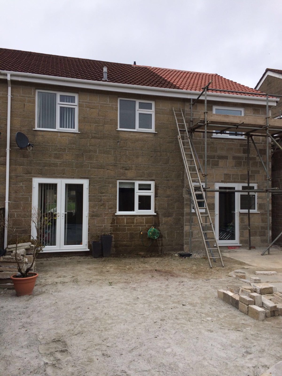 Two storey extention