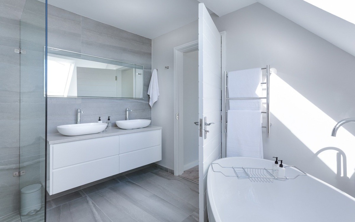 Company: Image 1 – modern bathroom installed by worcester plumbers