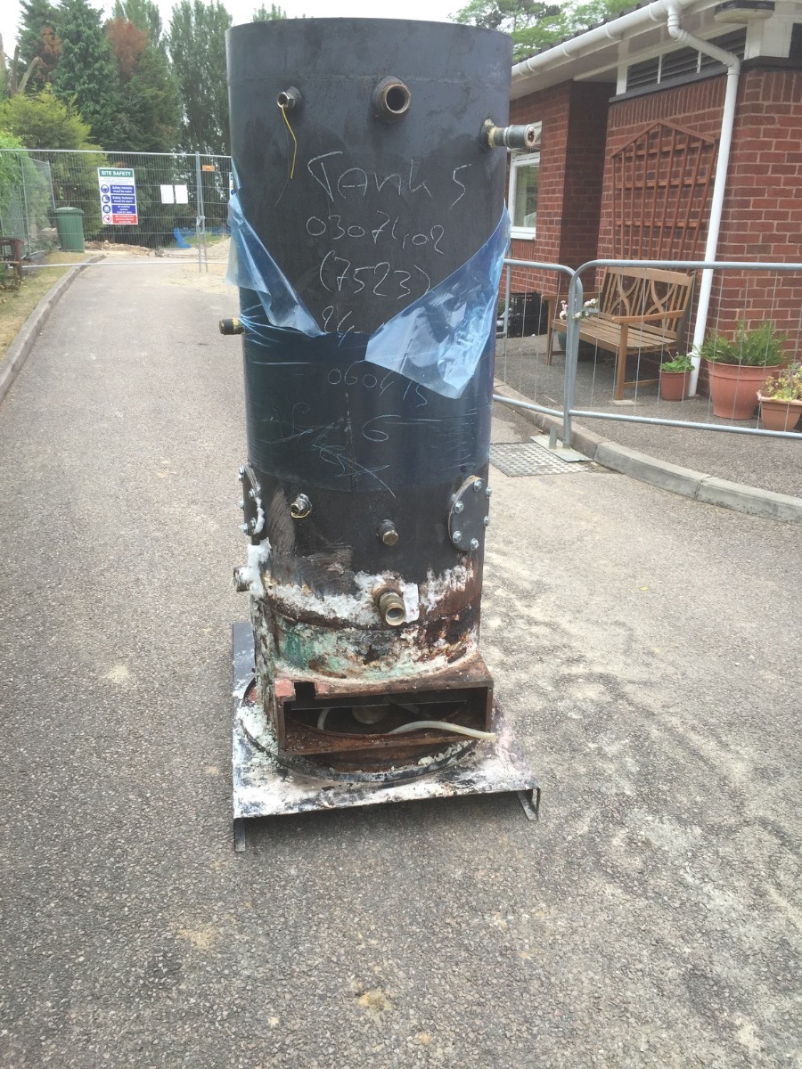 Heating Engineer: Image 1 – Removed old thermal store 